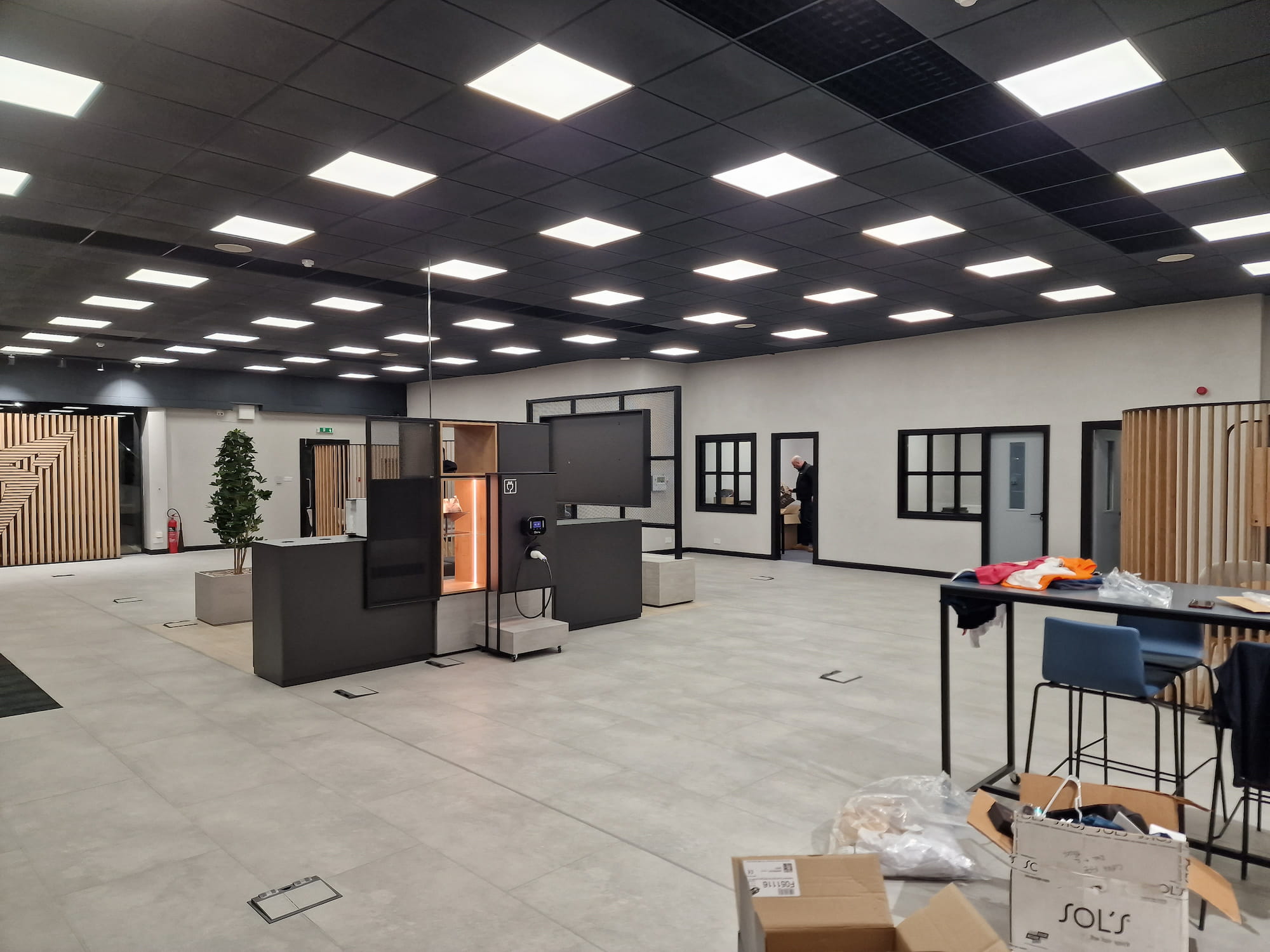 Finished commercial interior painting work